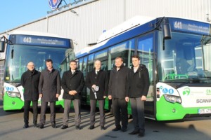 Předání autobusů Scania Citywide LE (CNG) v Paskově / Foto zdroj: Scania