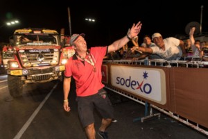 DAKAR 2017 - Martin van den Brink, který pilotoval severočeský kamion s roudničanem Kozlovským / Foto: Richard Kienberger/MKR Technology