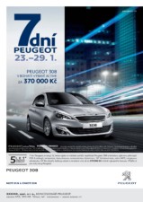 7 dní PEUGEOT - 23. - 29.1.2017