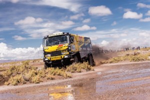 Franta, Liaz Martina Macíka se v pořádku vrátil z Buenos Aires do Sedlčan. Doprovodné vozy dopadly hůř / Foto zdroj: Big Shock Racing