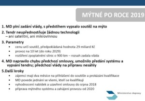 Teze - Mýtný systém po roce 2019 - Ministerstvo dopravy ČR