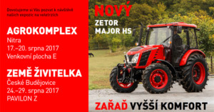 Zetor na výstavách Agrokomplex a Země Živitelka / Foto zdroj: ZETOR TRACTORS a.s.