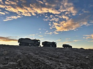 Tatrovky pomáhají při těžbě mědi ve Švédsku. Nesou při tom jména českých osobností / Foto zdroj: Tiskový servis TATRA TRUCKS 