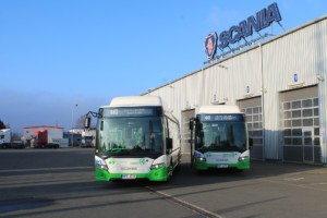 Předání autobusů Scania Citywide LE (CNG) v Paskově / Foto zdroj: Scania