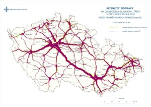 Ředitelství silnic a dálnic představuje první dílčí výsledky z celostátního sčítání dopravy / Pentrlogram srovnání 2010 - 2016 / Foto zdroj: ŘSD