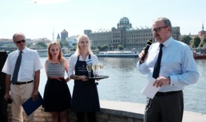 Přístaviště lodí v Praze u nábřeží Edvarda Beneše se převléklo do nového / Foto zdroj: Ministerstvo dopravy ČR