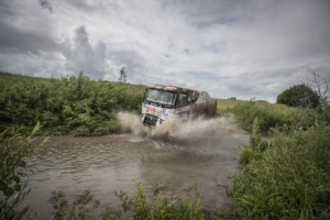 Tým MKR Technology se 3 kamiony Renault Truck má za sebou dvě etapy Silk Way / Foto zdroj: MKR Technology